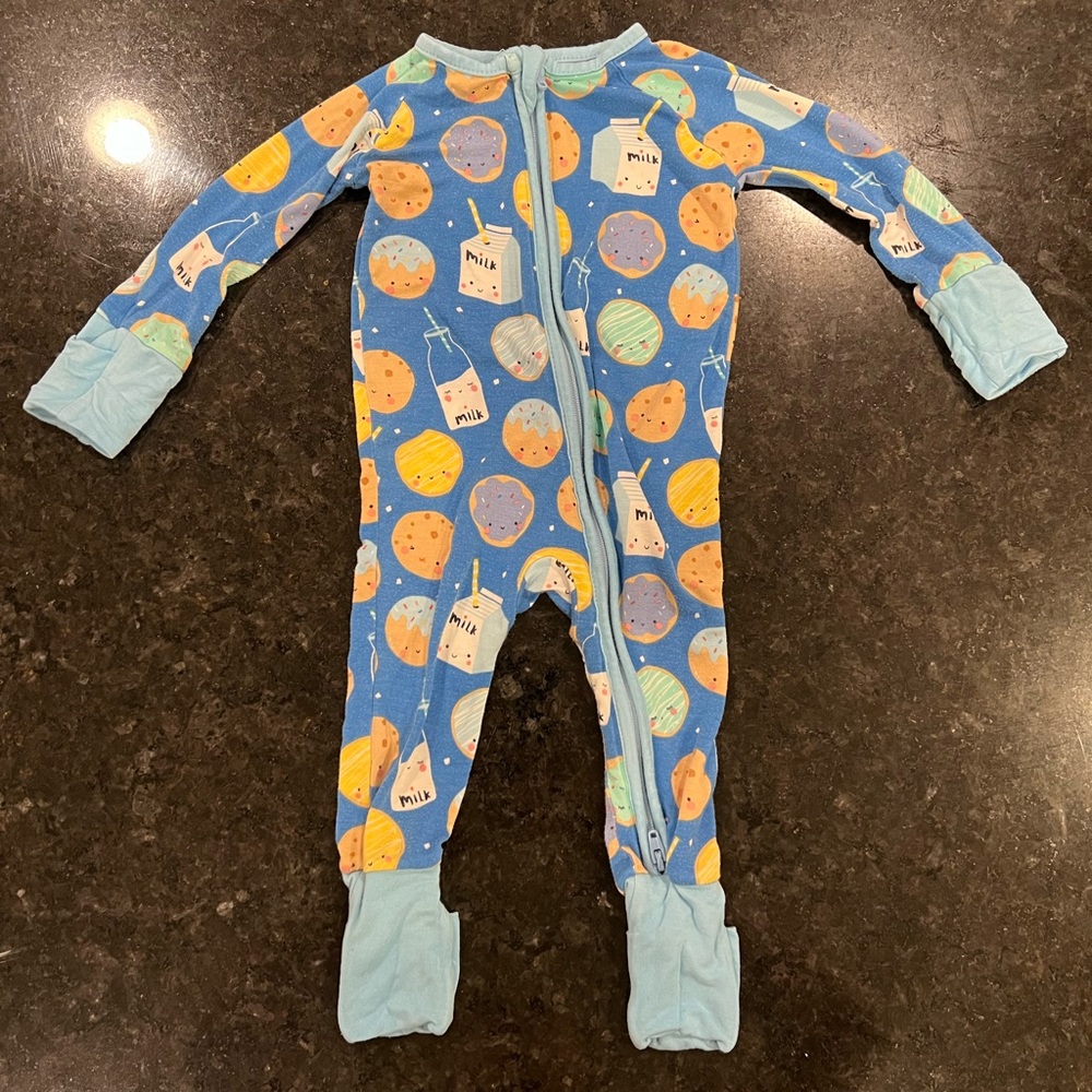 Little Sleepies Blue Cookies & Milk